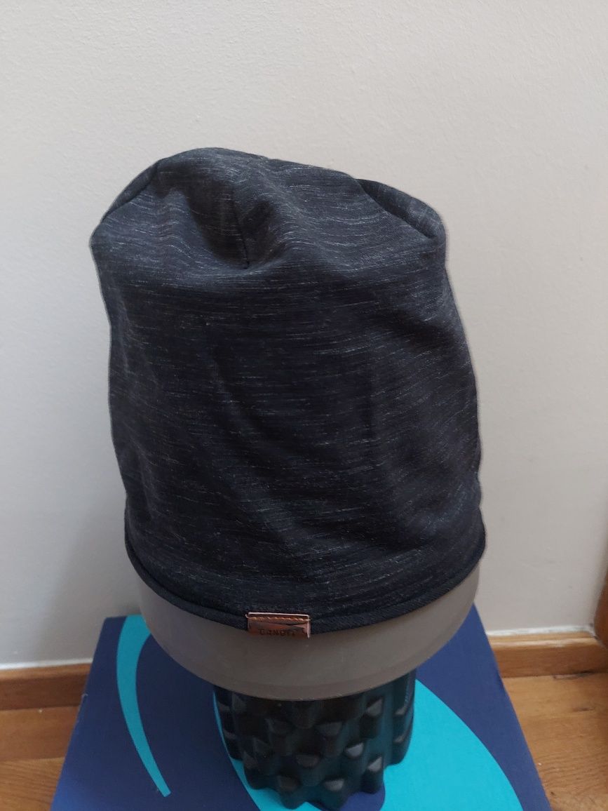 Bandit modna czapka męska/młodzieżowa cotton elastic black melanż