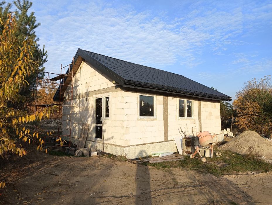 Dom Stan Surowy Zamknięty Nowe Miasto Lasy Zalew