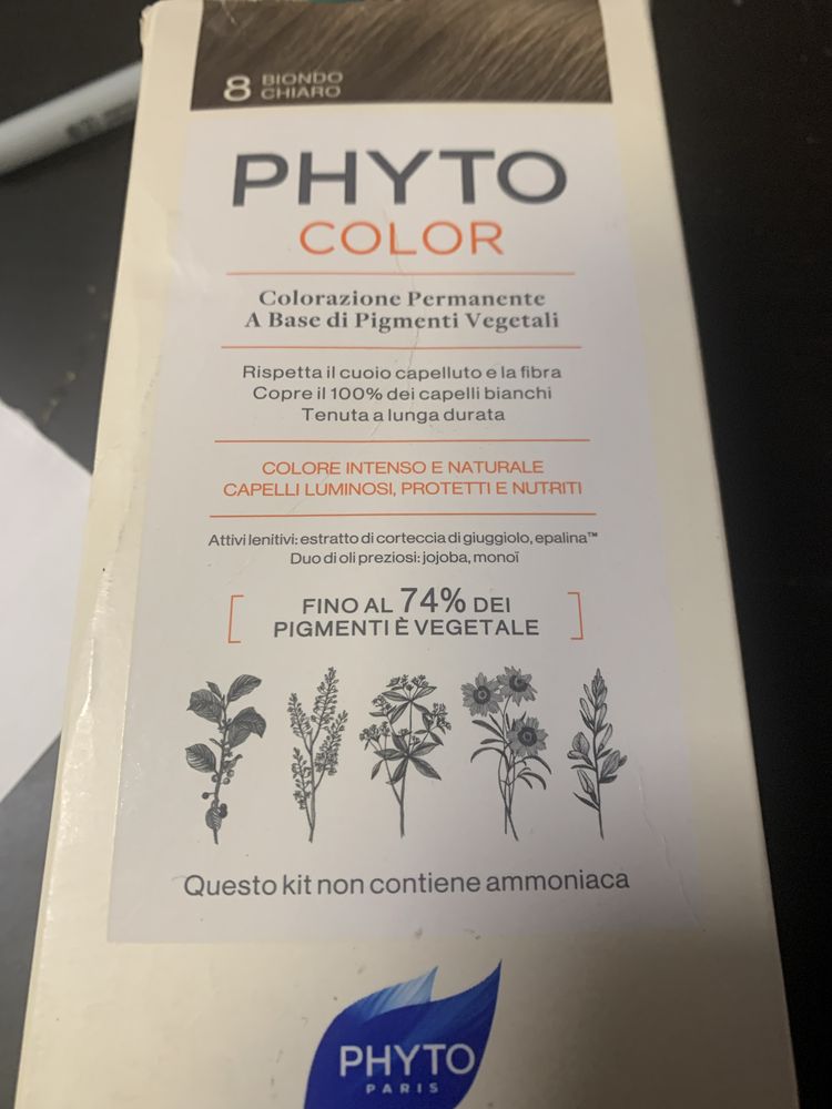 Phyto Phytocolor 8 Jasny Blond Pigmentami Roślinnymi