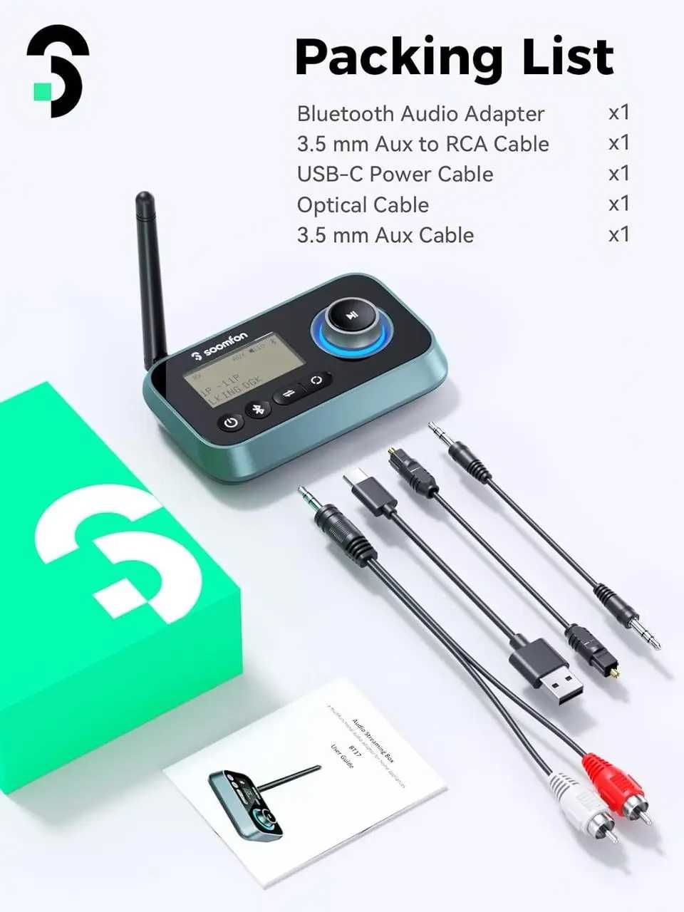 SOOMFON BT17 Bluetooth приймач-передавач