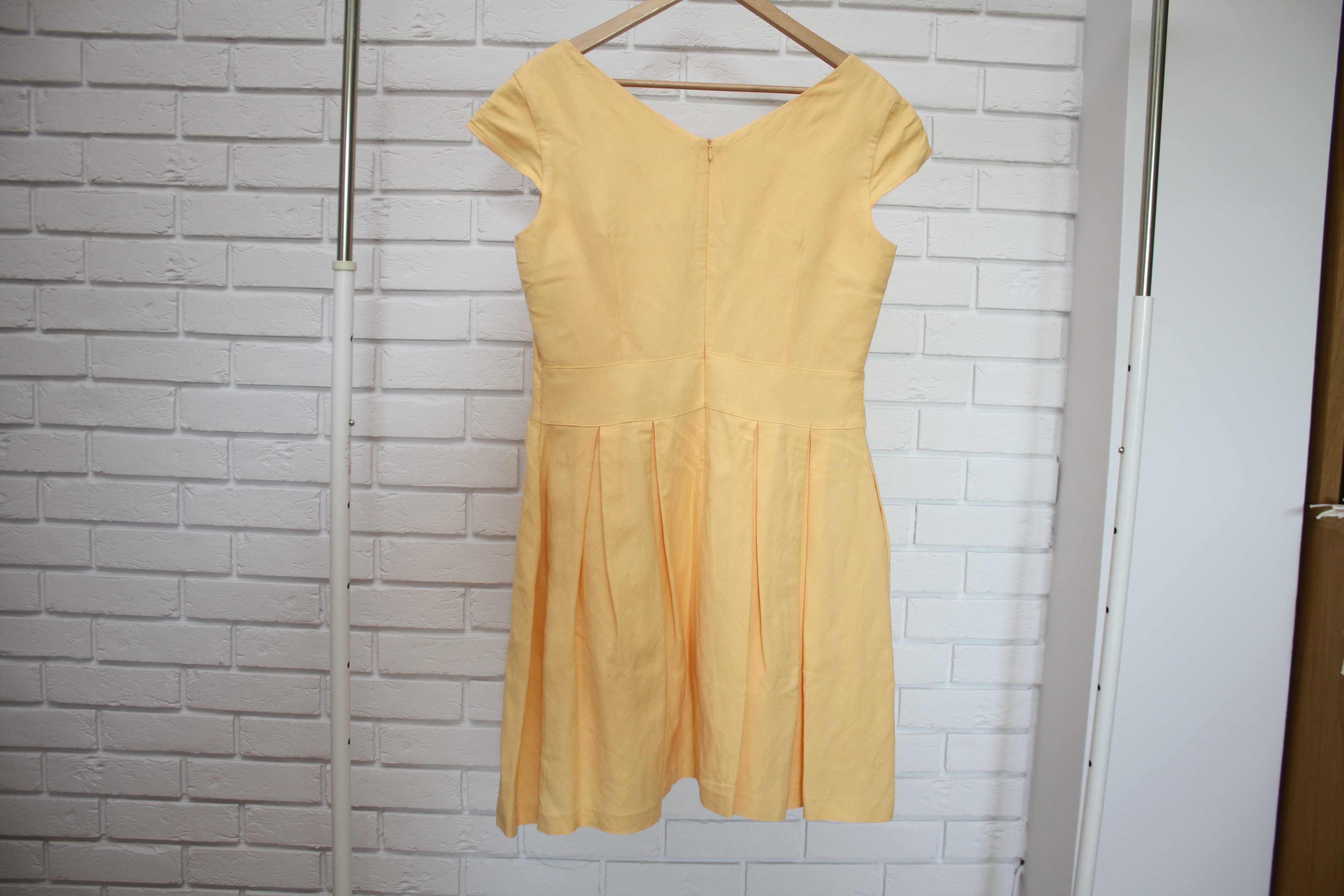 Sukienka damska żółta 40