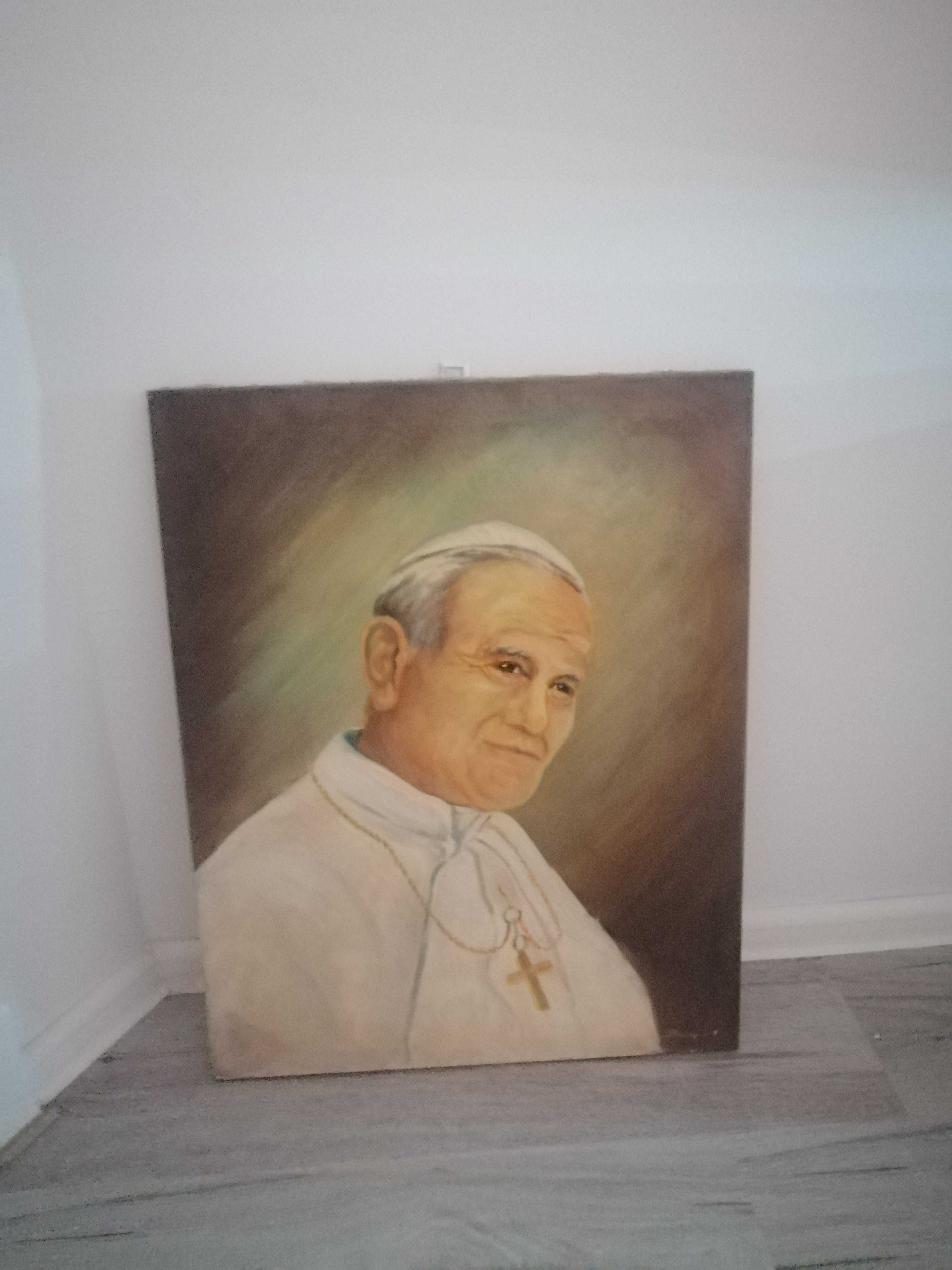 Jan Paweł II obraz ręcznie malowany