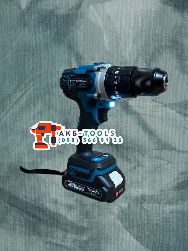 Безщітковий Шуруповерт Makita DHP485 функція удару є Дрель Шурупокрут