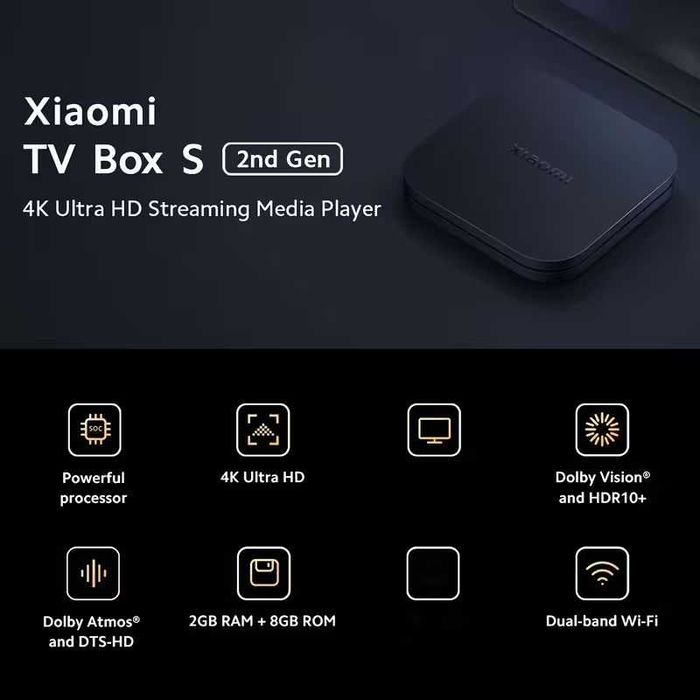 Odtwarzacz multimedialny 4K XIAOMI Smart Box S 2-Gen