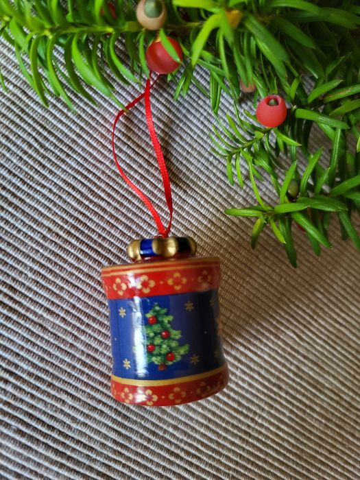 Ozdoba świąteczna Villeroy&Boch porcelana, granatowa