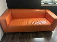 Ikea sofa klippan orange pomarańczowa swietny stan