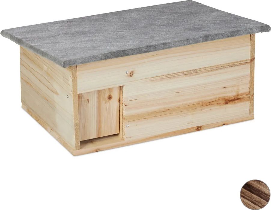 Domek dla jeża zestaw zimoodporny.Relaxdays