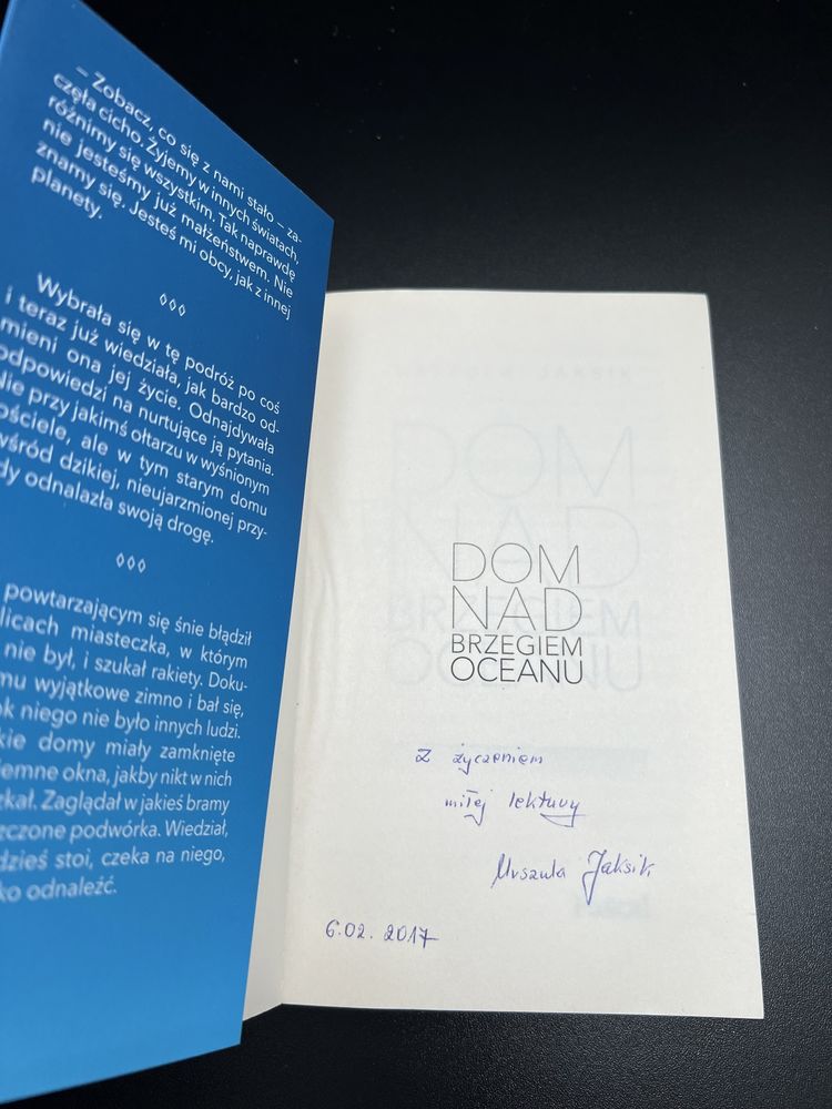 Dom nad brzegiem oceanu - Urszula Jaksik Z AUTOGRAFEM