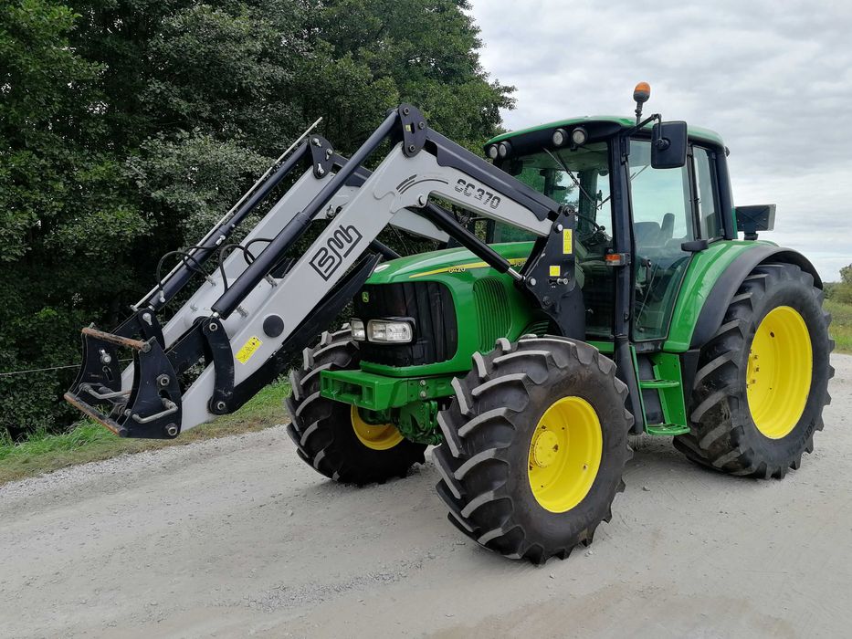 John Deere 6420 z turem. Hamulce pneumatyczne