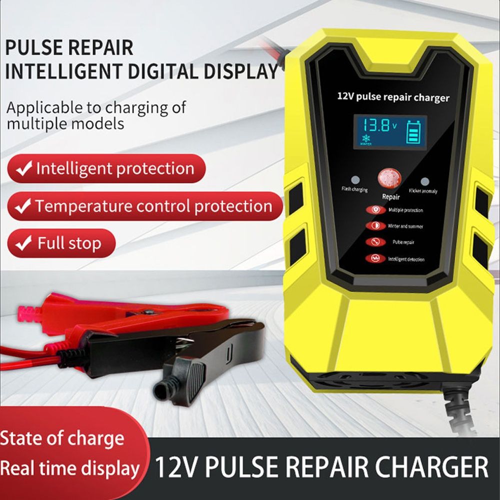 Carregador e reparador de bateria inteligente 12v 6A carro moto NOVO