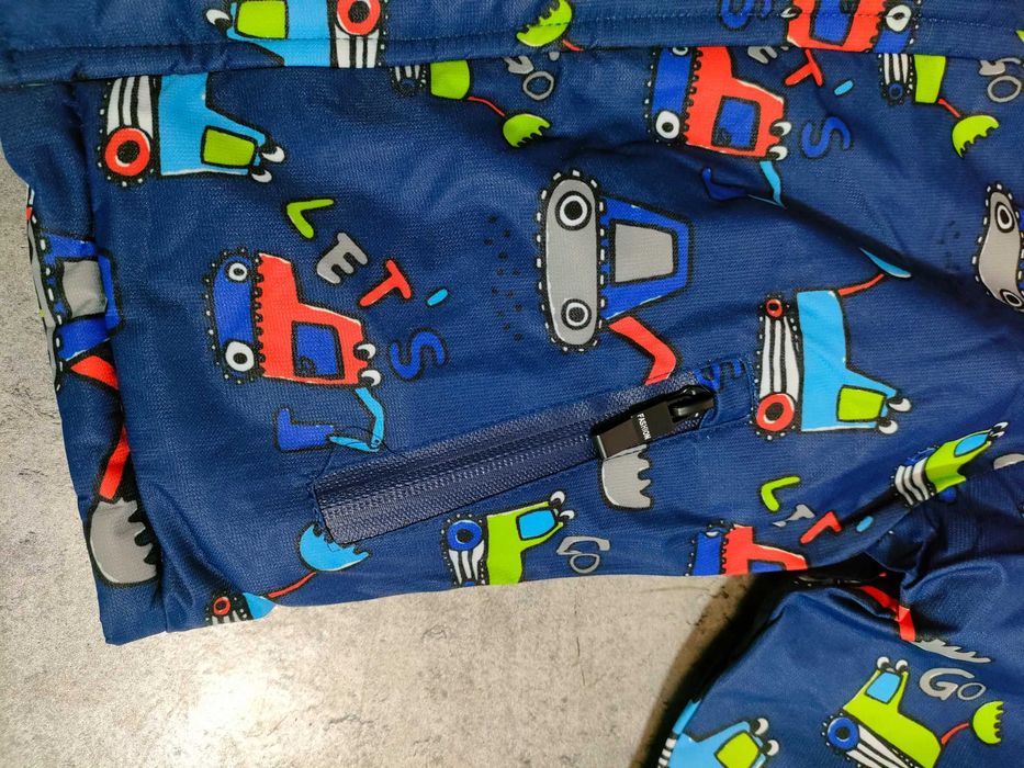 Kurtka zimowa chłopięca pojazdy 98