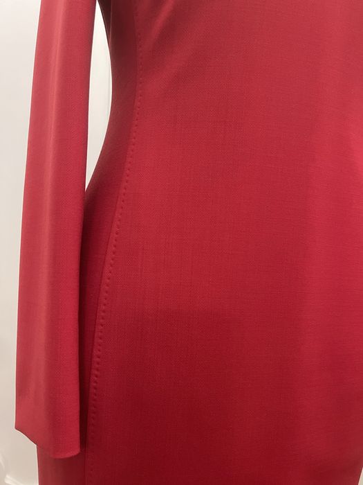 MAX MARA piękna sukienka taliowana z długim rękawem