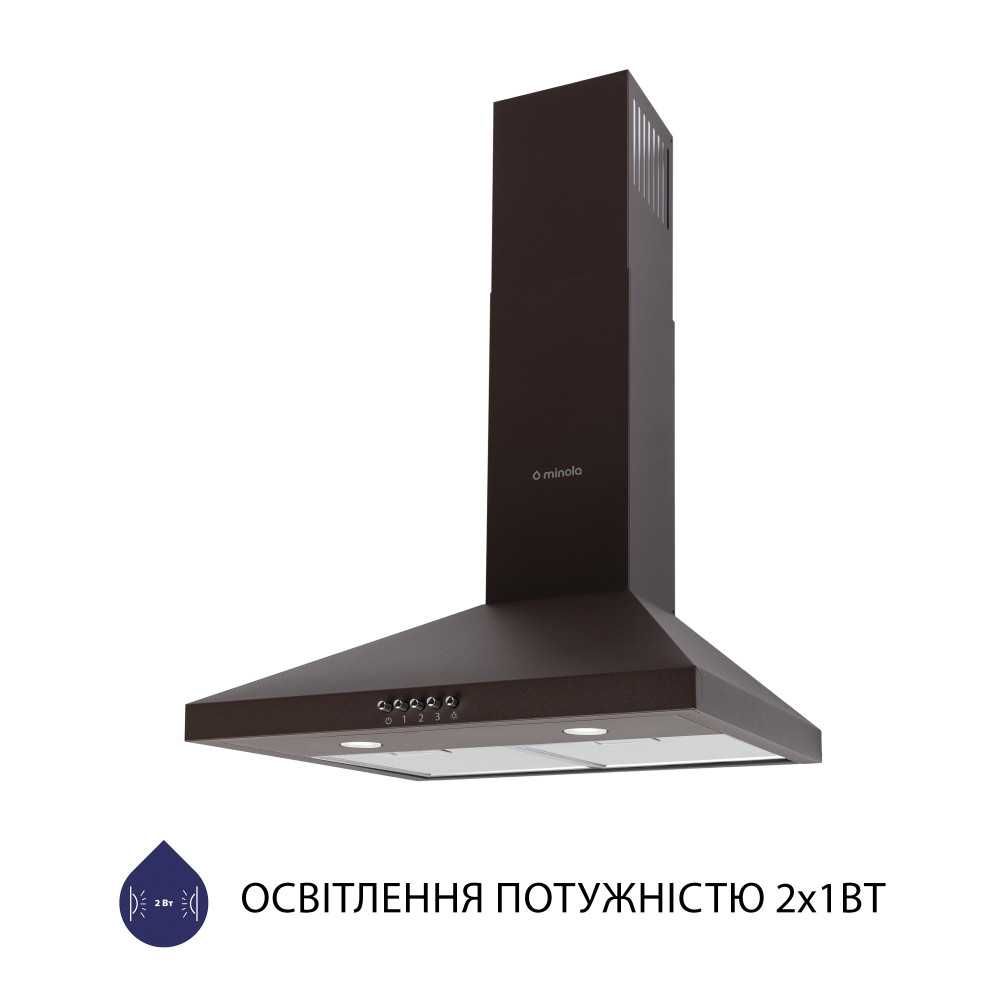 Вытяжки купольные ширина 50 и 60 см. Minola Ventolux