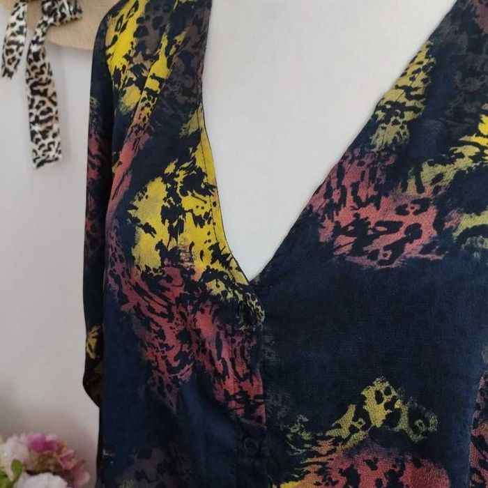 Zwiewna sukienka z długim rękawem Reserved, r. 38/42