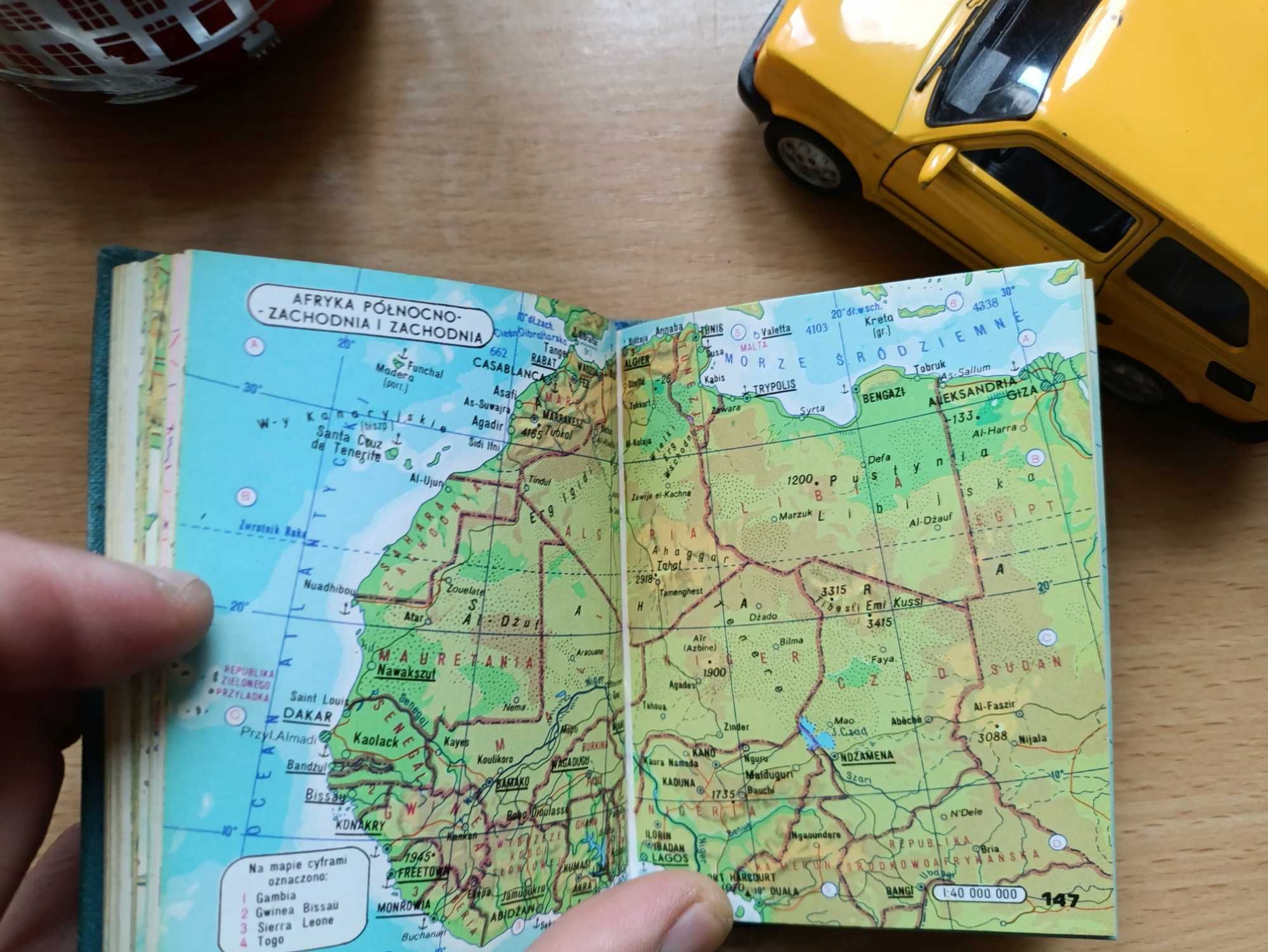 Geograficzny mini atlas świata - PRL