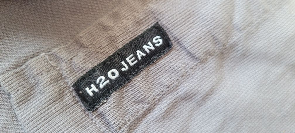 Koszula męska szara w prążek L/40 H2O Jeans