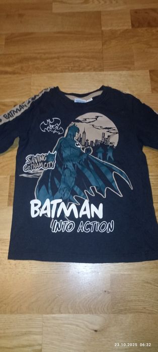 T-shirt z długim rękawem rozmiar 104 Batman