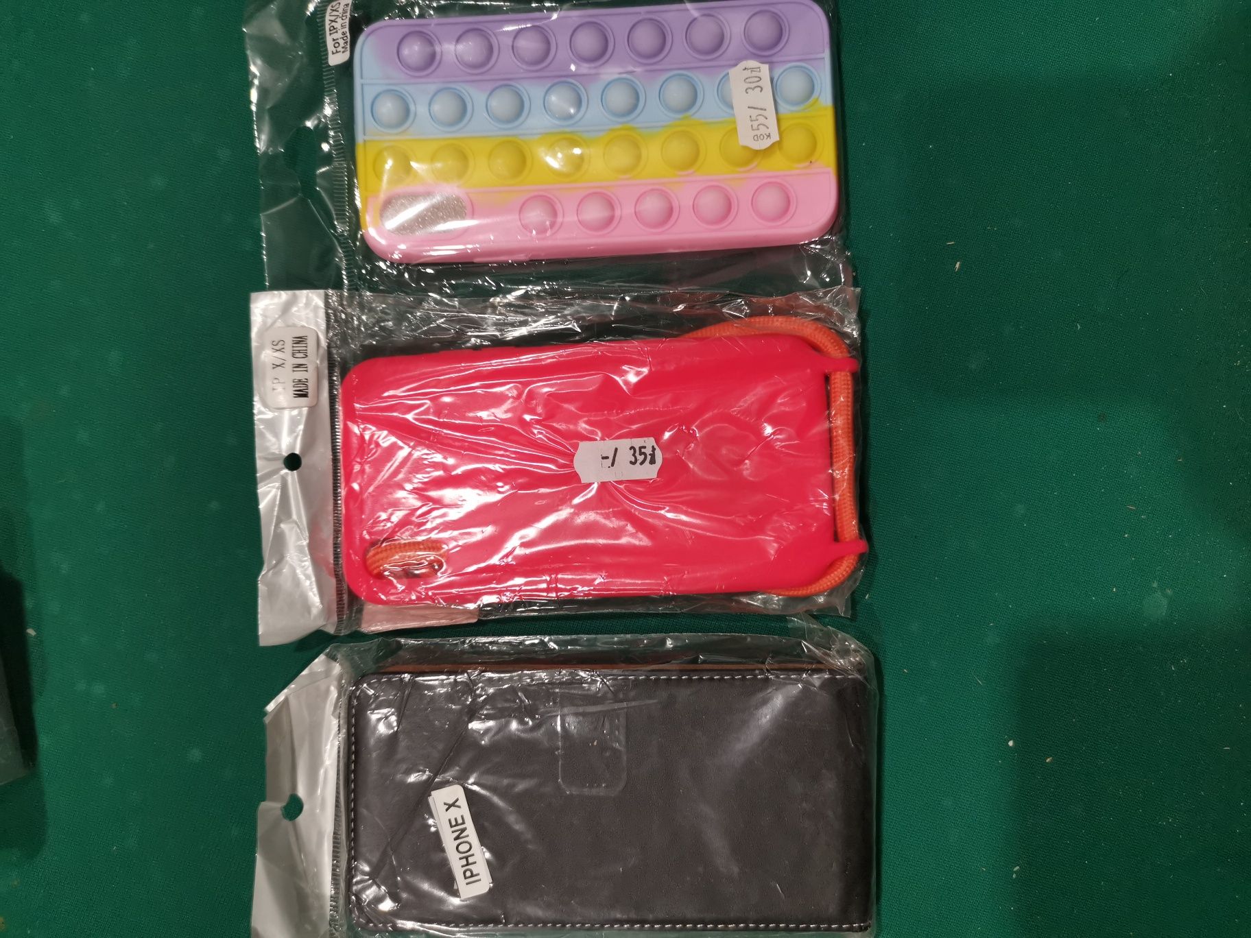 Etui pokrowiec plecki case nakładka Apple iPhone X XS komplet 3 sztuk