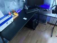 Biurko narozne gemingowe Huzaro 6.0 Black RGB