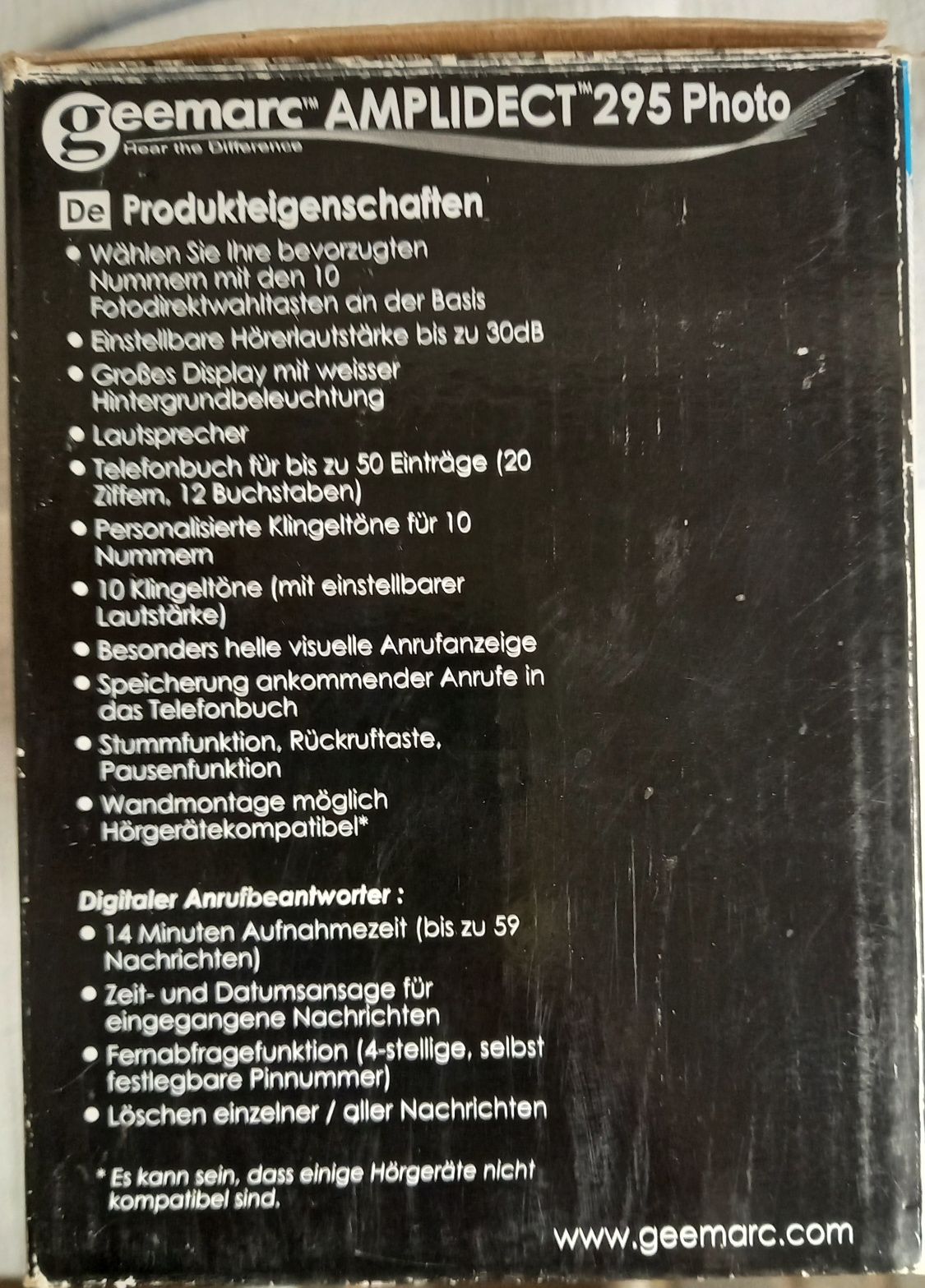 2 telefony bezprzewodowe dla seniorów Geemarc 295