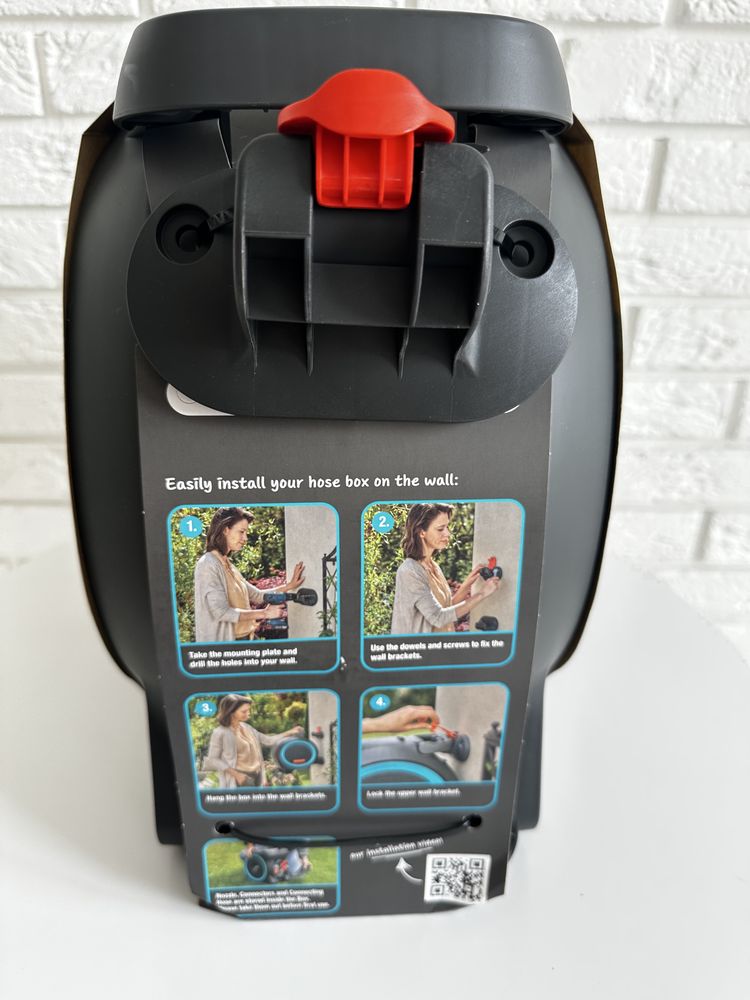 Котушка Gardena Dual Hose Box 25 м навісна переносна оригінал Німеччин