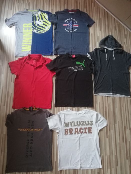 Koszulki młodzieżowe chłopięce r.S/170