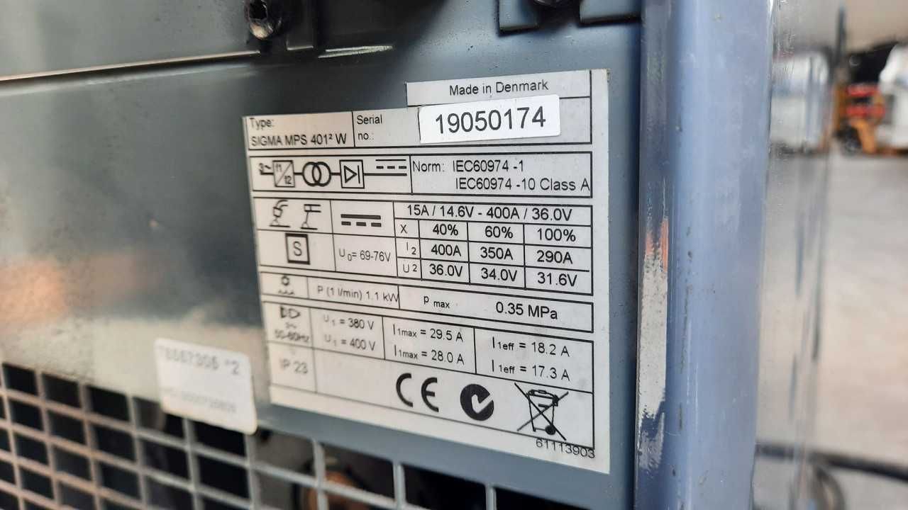 Spawarka Lastek SIGMA MPS 401 W z podajnikiem i wózkiem – 420A