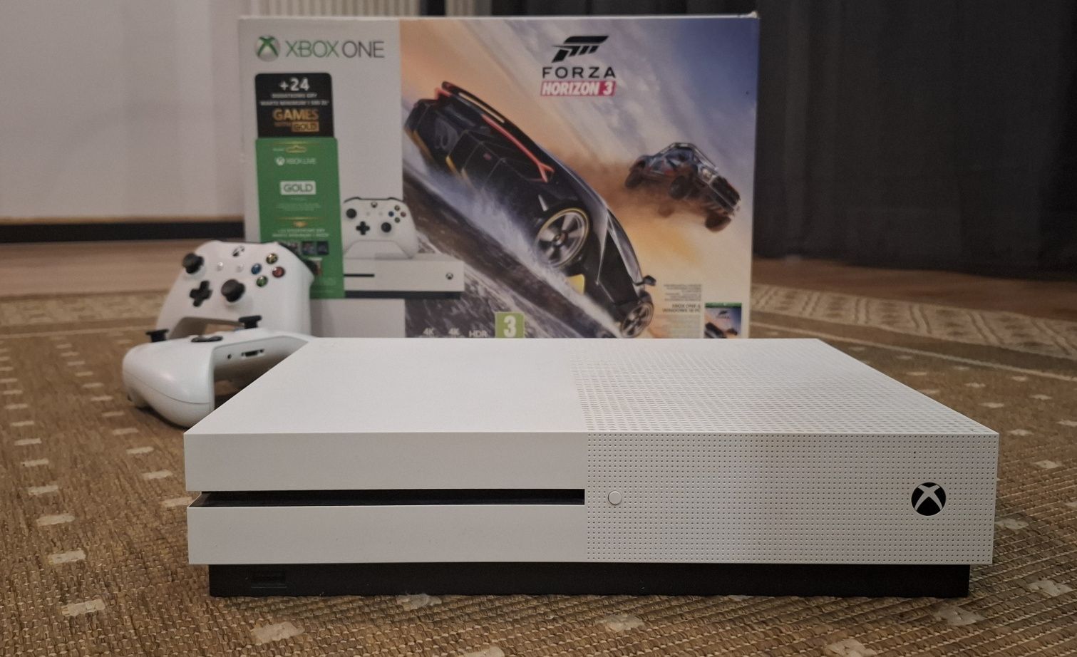 Konsola XBOX ONE S 1TB + 2 pady, STAN IGŁA