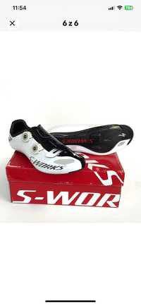 Specialized S-Works Road Carbon Shoes [White/Black] (US9.6/EU43)