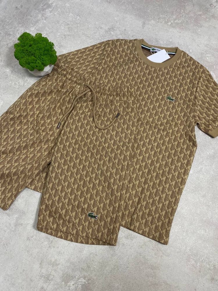 Розпродаж Чоловічий літнй костюм костюм двійка шорти футболка Lacoste