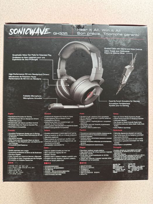 Стерео гарнітура AVerMedia SonicWave GH335 Навушники Input 3.5mm Білі