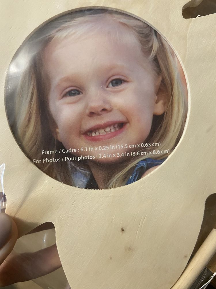 Рамочка для фото деревянная детская