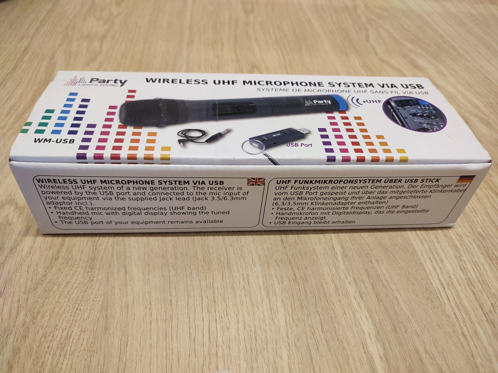 Mikrofon do ręki bezprzewodowy UHF + Stick USB