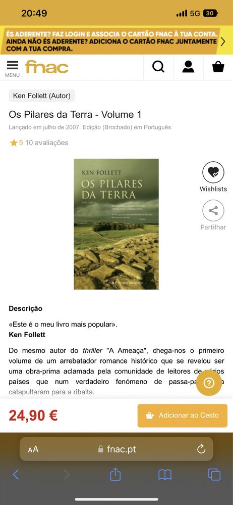 Os Pilares da Terra Ken Follett