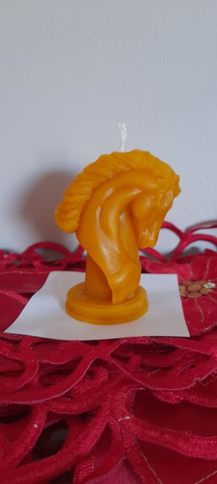 Koń 2 sztuki. Świeczki woskowe.