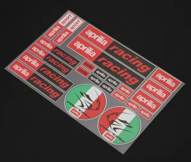 Pack de 23 Adesivos Sport Aprilia Racing Factory -