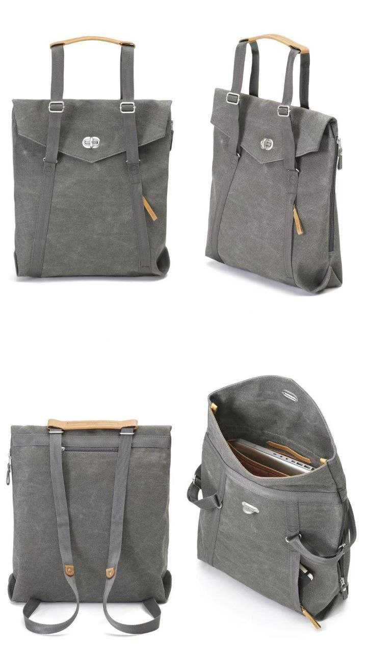 Сумка тоут QWSTION Organic Washed Grey Tote Bag