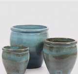 Vaso  em cerâmica vidrada de grandes dimensôes