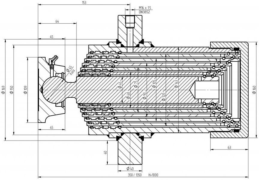 Zestaw hydrauliczny wywrotu 3,2 m 1000 PEŁNY [7256]