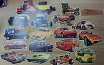 Calendários antigos (1986) carros/automóveis