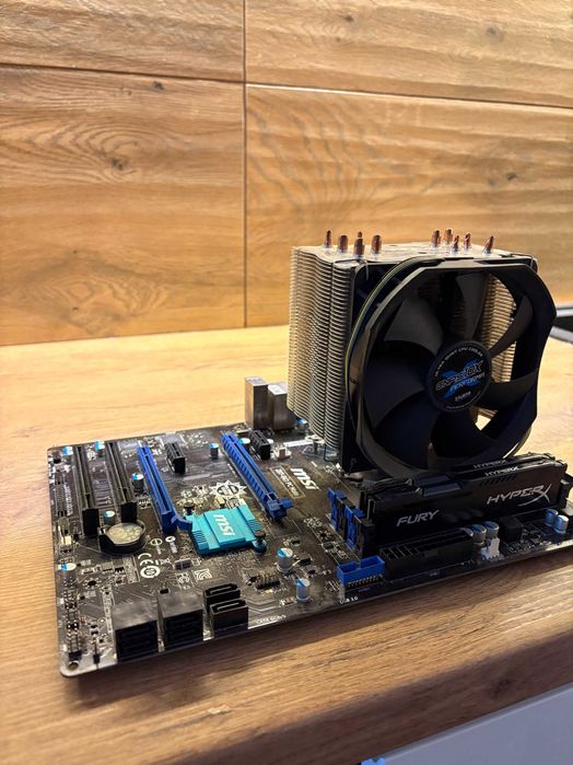 Płyta główna + Procesor i5-4460 3.2Ghz + 2 kości Ram 2x8GB DDR3 + Chło