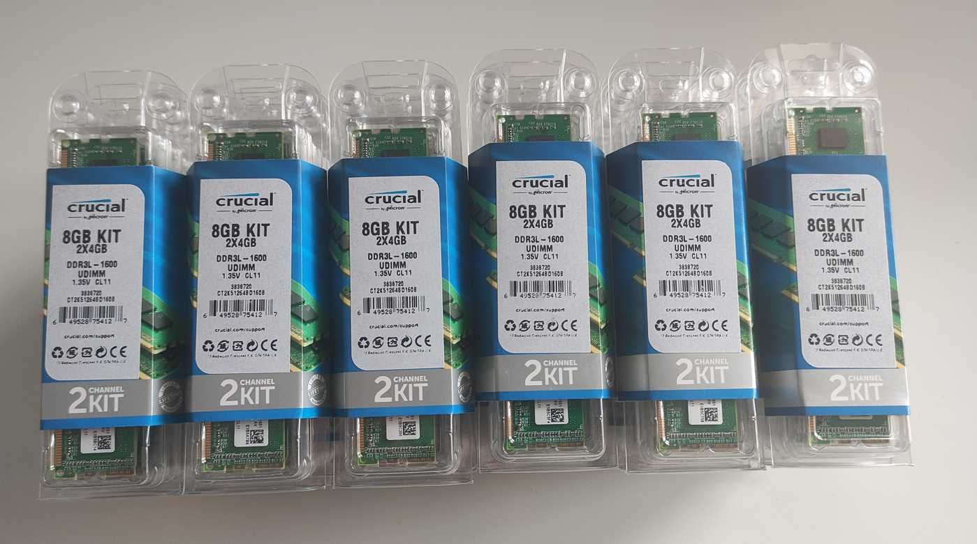 Память DDR3 4Gb (8Gb KIT) PC12800 1600Mhz Crucial НОВАЯ Original