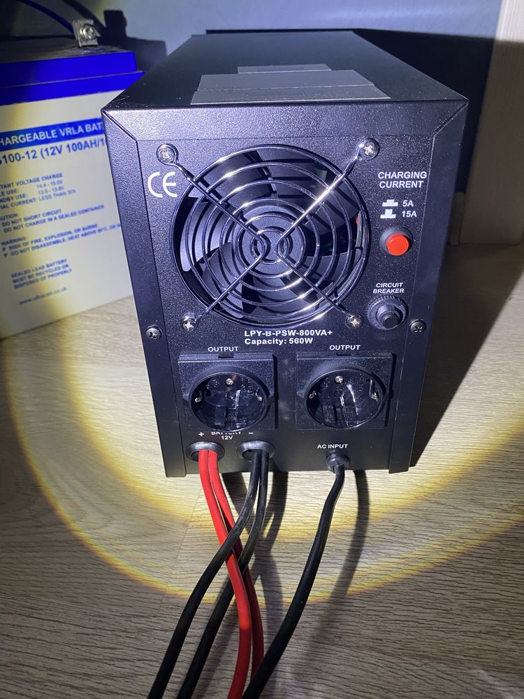 LogicPower UPS12V LPY-B-PSW-800VA+ акумулятор 100АH Ultracell