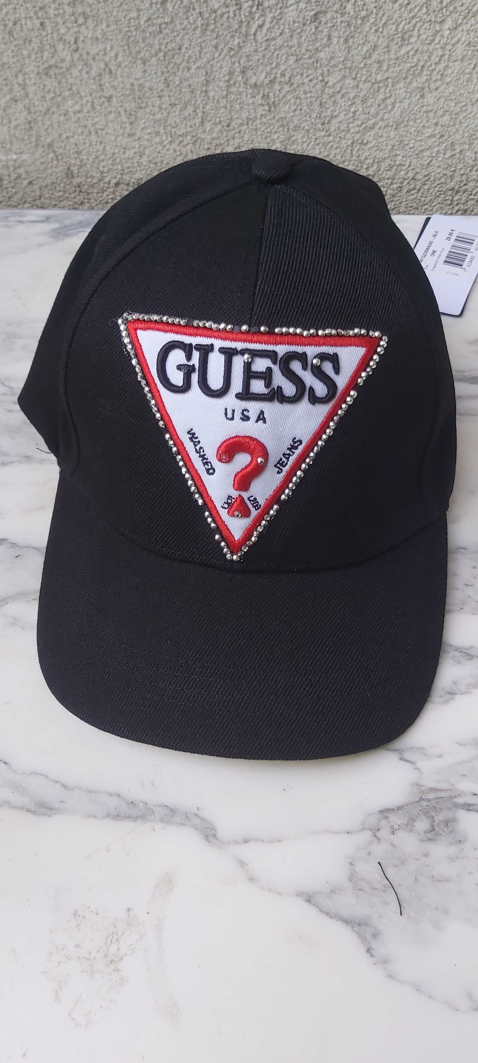 NOWA czapka z daszkiem bejsbolowka GUESS czarna a083