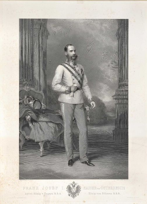 Cesarz Austrii i Węgier Franciszek Józef Habsburg, wymiar 108cm x 78cm