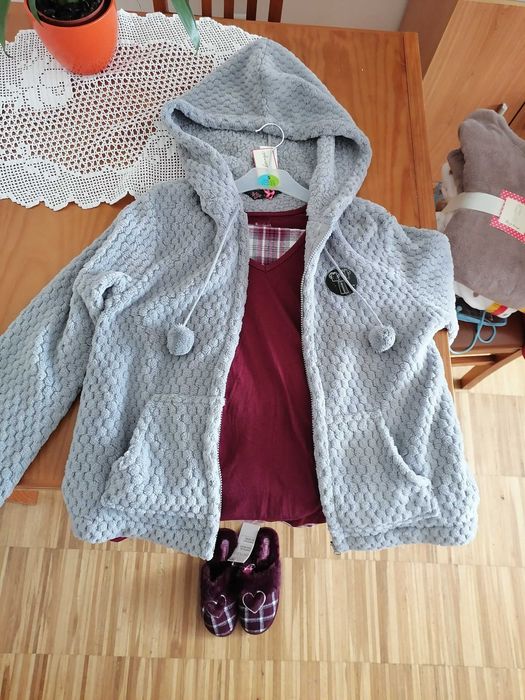 Pijama Senhora 3 peças tam S 38 novo