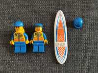 Lego Minifigurki x4 + deska surfingowa