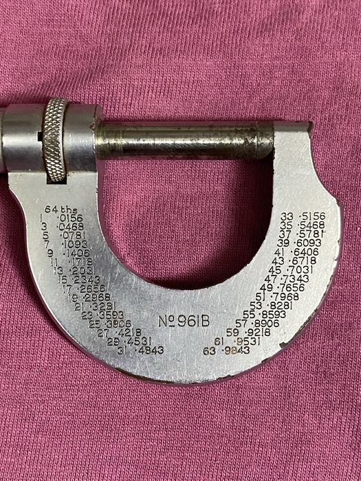 Микрометр винтажный Moore & Wright № 961B Made in Sheffield