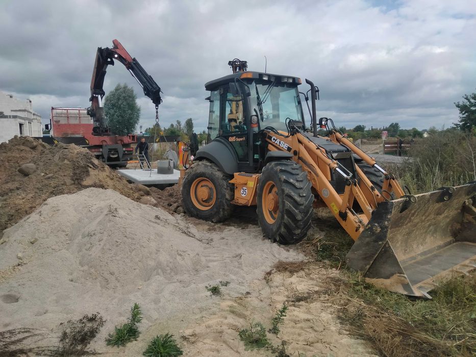 Usługi Maszynami Budowlanymi Koparką Gąsienicowa Kołową Koparka Long