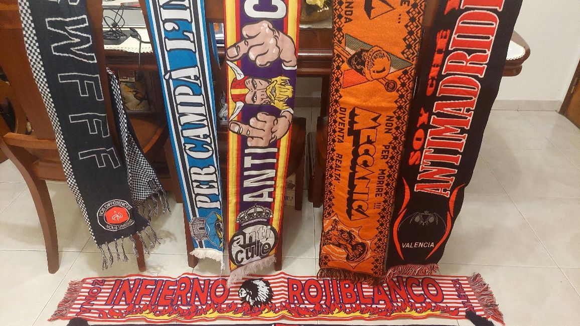 13 cachecois de claquee clubes